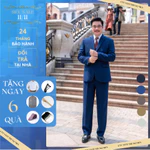 MÃ GIẢM GIÁ POROMAN LUXURY 8686 Bộ Vest trung niên cao cấp hàn, bộ quần áo comple nam trung niên cao cấp sang trọng đứng — ảnh 1