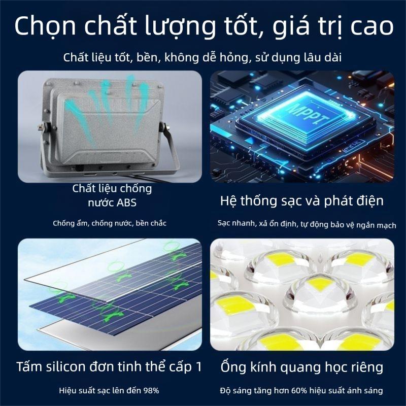 Sản phẩm mới ra mắt đèn năng lượng mặt trời siêu sáng chống nước dùng cho nhà ngoài trời có 120  hành đào là loại