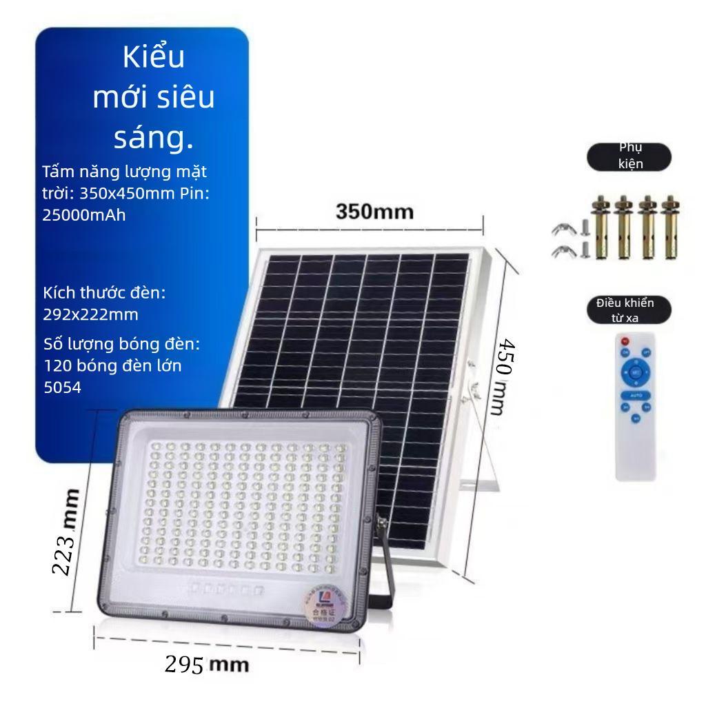 Đèn năng lượng mặt trời đèn vườn siêu sáng tự động bật khi trời tối chống nước có 120 viên LED dùng cho ngoài trời