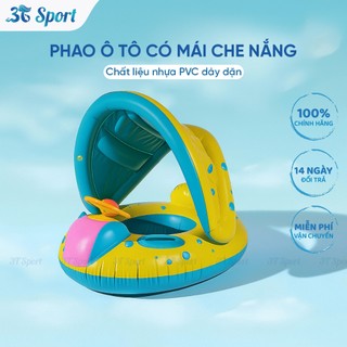 Phao bơi có mái che chống nắng hình ô tô có còi vui nhộn phao bơi chống lật cho bé PB-OTO-MC