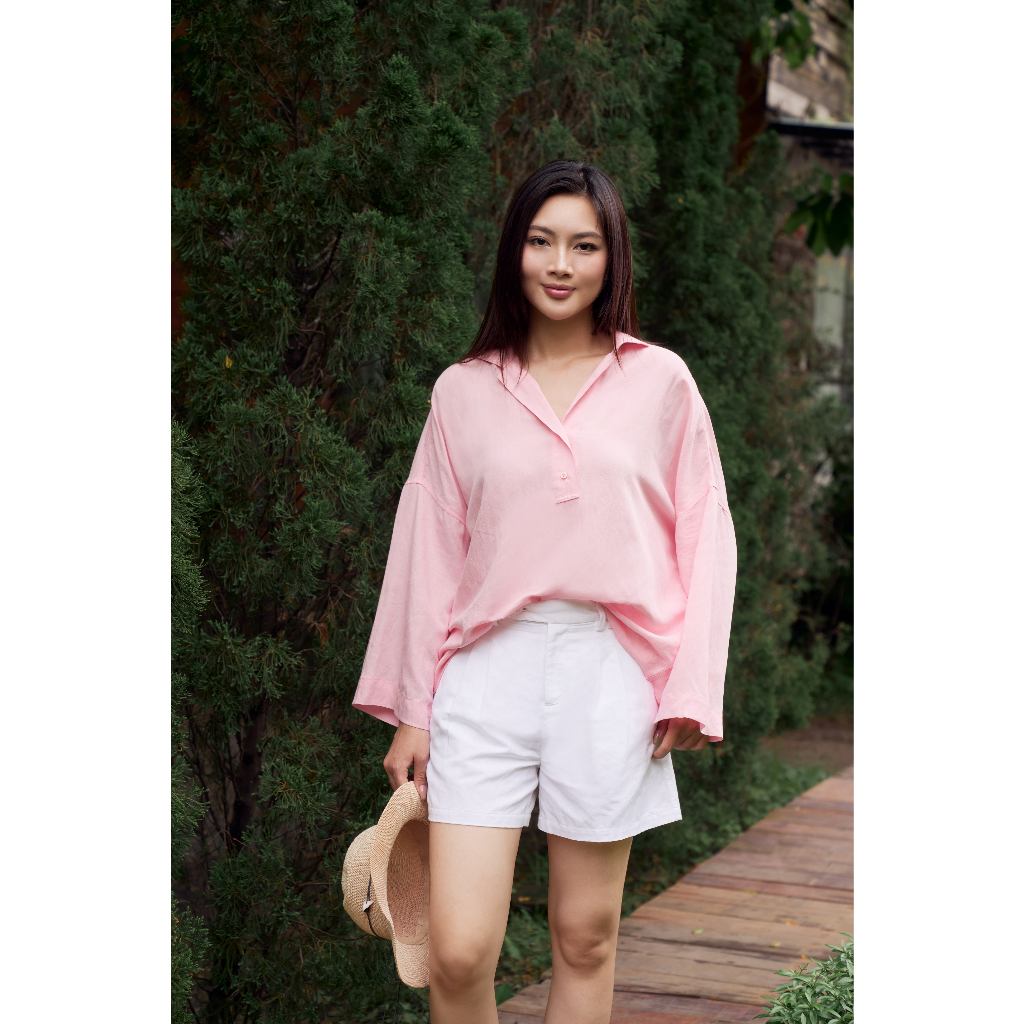 Áo Sơ Mi Nữ Thời Trang Tay Dài NINOMAXX 2408004