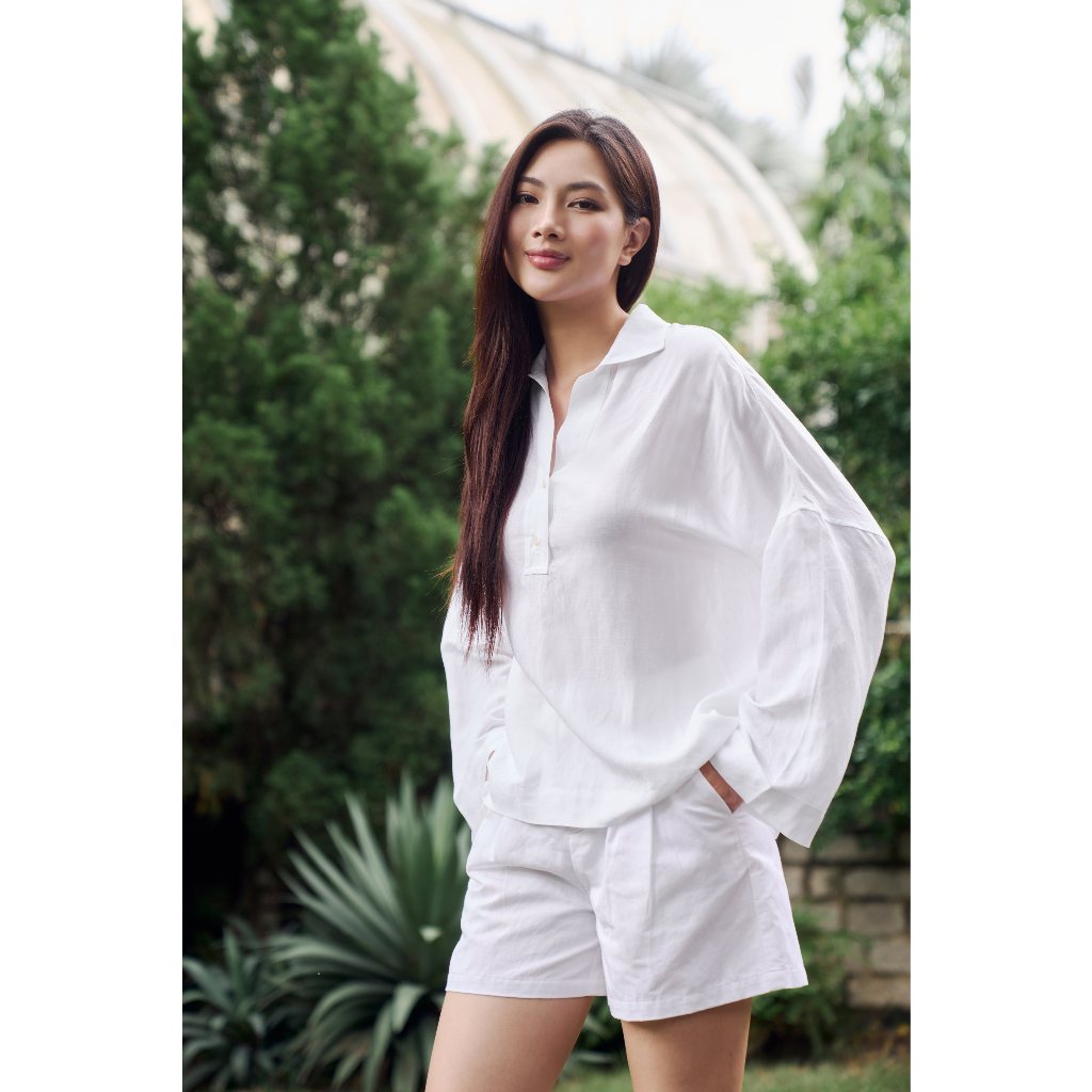 Áo Sơ Mi Nữ Thời Trang Tay Dài NINOMAXX 2408004