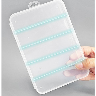 HỘP NHỰA DẸT CHIA 5 NGĂN NHỎ ĐỰNG LINH KIỆN NHỎ, ĐỰNG ỐC VÍT NHỎ, TRANG SỨC NHỎ, MÓC CÂU CÁ -PHSHOP