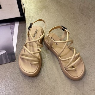 (Tăng size) Giày sandal dây nữ quai hậu đi học đi làm êm ái đế cao 3 phân giày dép đẹp- Sammy shoes