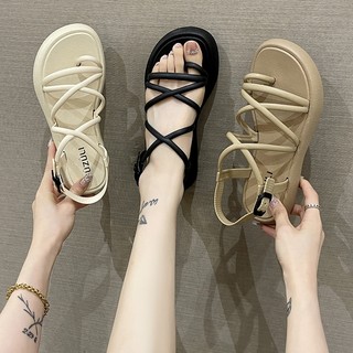 (Tăng size) Giày sandal dây nữ quai hậu đi học đi làm êm ái đế cao 3 phân giày dép đẹp- Sammy shoes