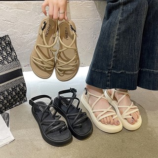 (Tăng size) Giày sandal dây nữ quai hậu đi học đi làm êm ái đế cao 3 phân giày dép đẹp- Sammy shoes