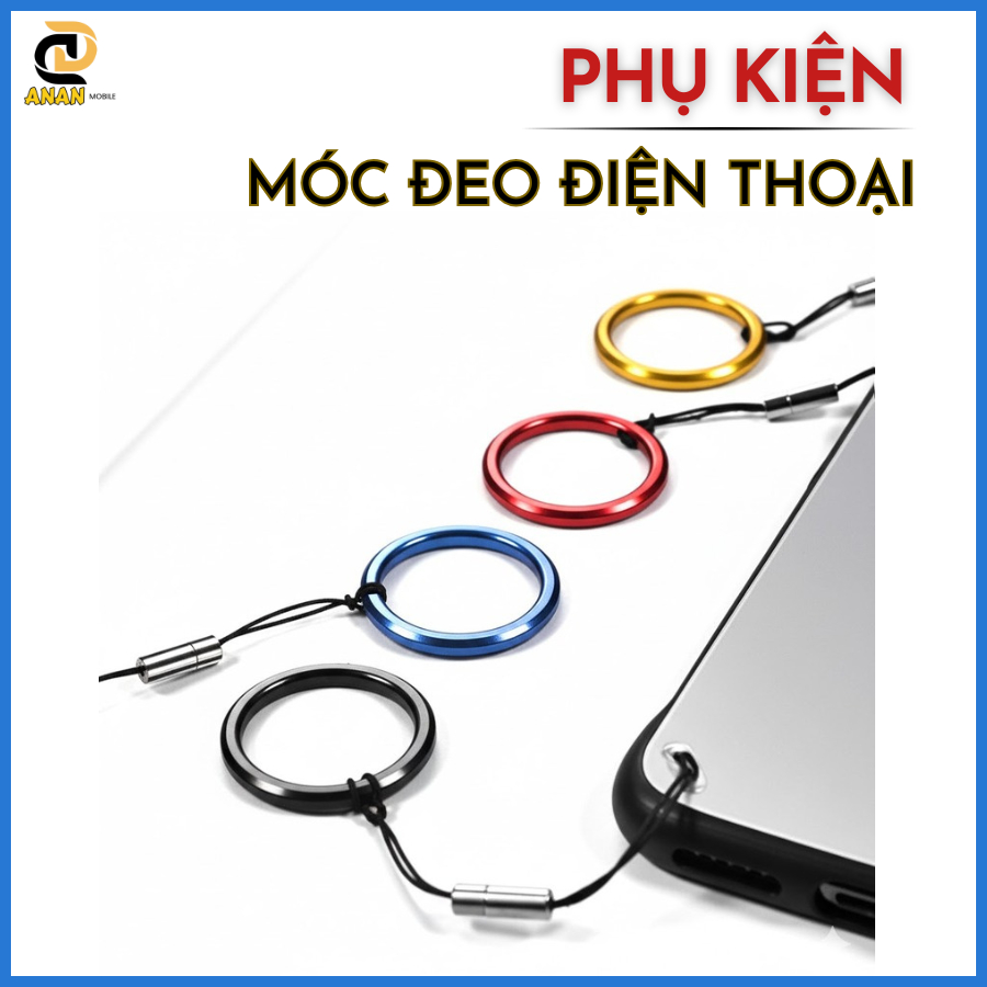 Dây đeo điện thoại dạng vòng xỏ tay bằng kim loại