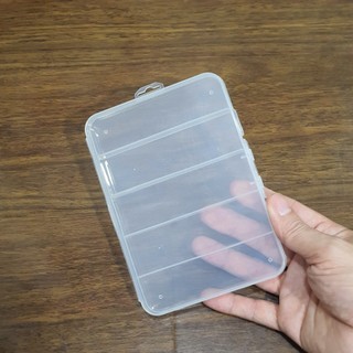 HỘP NHỰA DẸT CHIA 5 NGĂN NHỎ ĐỰNG LINH KIỆN NHỎ, ĐỰNG ỐC VÍT NHỎ, TRANG SỨC NHỎ, MÓC CÂU CÁ -PHSHOP