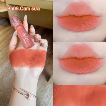 Son kem lì BeAna cam sữa, son màu cam nude chất son mịn lì, lâu trôi, không khô môi