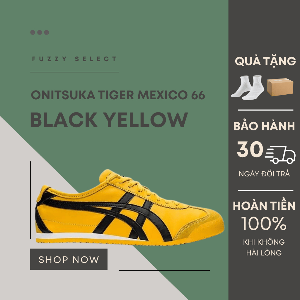 Giày Onitsuka Tiger Mexico 66 Đủ Màu, Đủ Size Unisex Chuẩn Form Fuzzy Select.