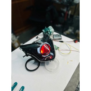[Ex135 5so] Pha Đèn 2 Tầng EXCITER 135 5 SỐ Kèm Bi 3.0 Đổi Màu Qua App Điện Thoại. Bảo hành 1 năm