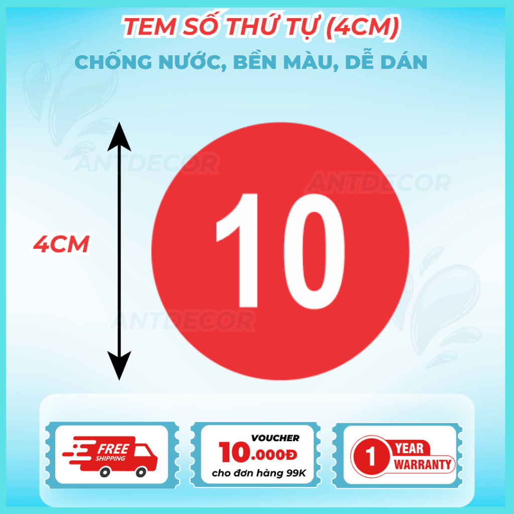 Tem Dán (4cm) Số Từ 1 đến 200 – Giải Pháp Đánh Số Nhanh Chóng và Hiệu Quả