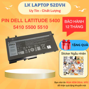 PIN DELL LATITUDE 5400 NGẮN 42WH 1V1XF ZIN 3 CELL CHO Dell Latitude 5400 5410 5500 5510, 01V1XF XV8CJ