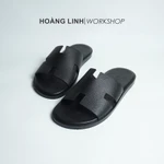 Dép HM cao cấp, dép chữ H nam hàng thủ công chất liệu da bò, đế phíp dán sẵn chống trơn, bảo vệ đế — ảnh 2