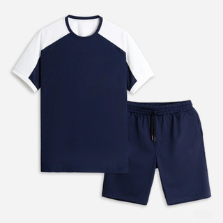 Sét đồ đùi thể thao Unisex nam nữ phối sọc tay - mặc nhà, đi chơi, in nhiều hình phong cách MRO K1