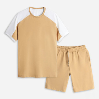 Sét đồ đùi thể thao Unisex nam nữ phối sọc tay - mặc nhà, đi chơi, in nhiều hình phong cách MRO K1