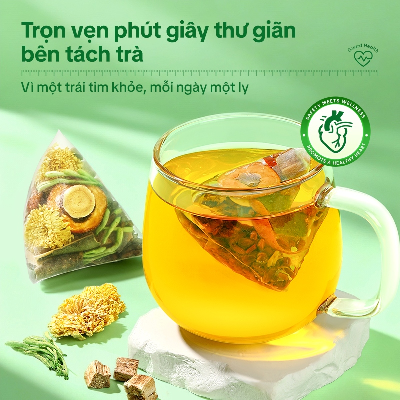 Tong Ren Tang Trà Thảo Mộc Tim Mạch – Ổn Định Huyết Áp, Giảm Mỡ Máu, Hỗ Trợ Lưu Thông Máu