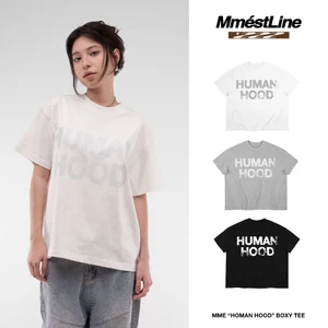 Áo thun MMESTLINE "HUMAN HOOD" form Boxy in trame lụa vải Premium Cotton