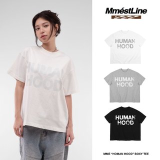 Áo thun MMESTLINE "HUMAN HOOD" form Boxy in trame lụa vải Premium Cotton