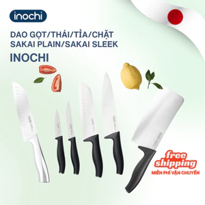 Dao Nhà Bếp Sakai Plain/Sakai Sleek Inochi Thái/Gọt/Chặt Đa Năng Sắc Bén, Tay Cầm Hình Sóng Giảm Áp Lực Cổ Tay