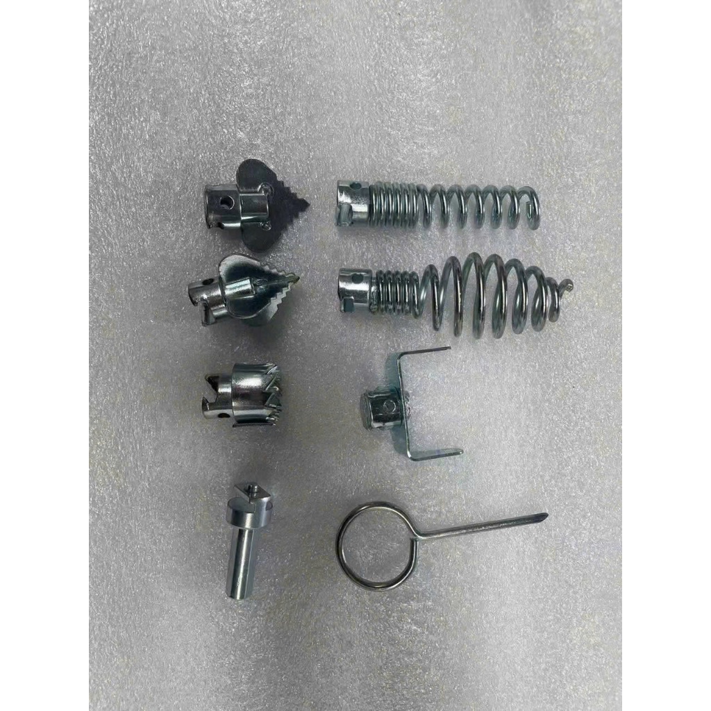 Bộ Lò Xo Thông Tắc Cống, Bồn Rửa 3M 6M 9M 12M 15M 18M + 8 Phụ Kiện Loại Bỏ Nghẹt Cực Mạnh