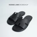 Dép HM cao cấp, dép chữ H nam hàng thủ công chất liệu da bò, đế phíp dán sẵn chống trơn, bảo vệ đế — ảnh 5