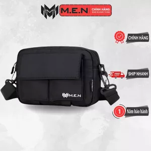 {HCM} Túi đeo chéo nam trơn Men đen ngầu coolbag kiểu dáng đi chơi phượt 5 ngăn