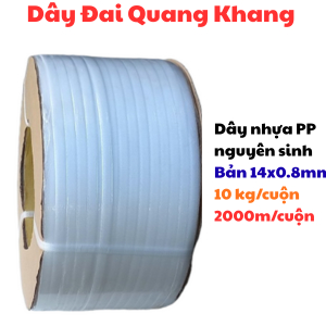 Dây đai nhựa PP trắng trong, sản phẩm chất lượng, giá rẻ nhất