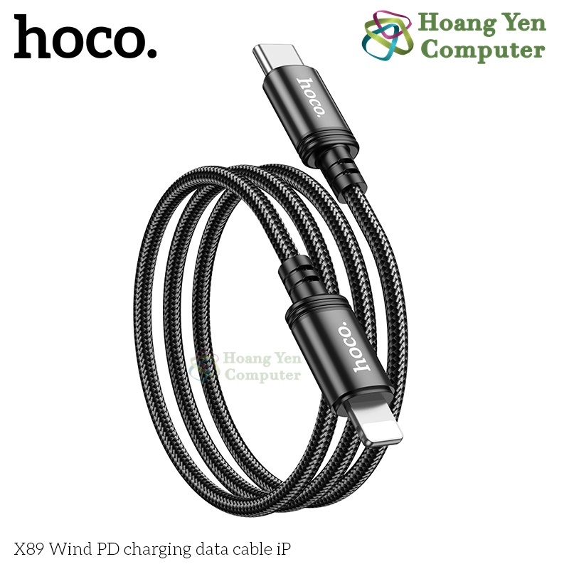 Cáp Sạc Nhanh Hoco X89 Dây Bện Chống Đứt 1M Nhiều Phân Loại - BH 6 Tháng - Hoàng Yến Computer