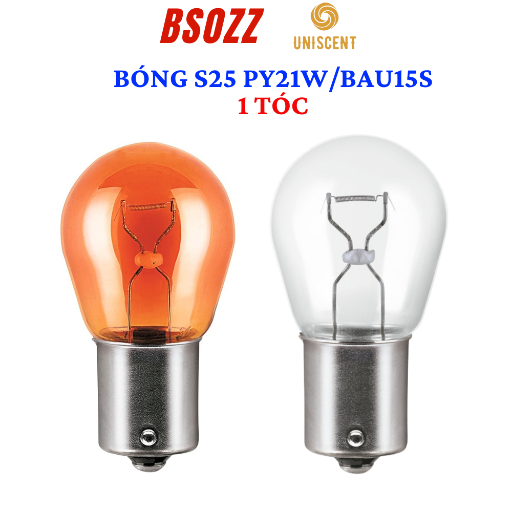 Bóng Đèn Xi Nhan Chân Lệch 150°/ Đèn Tín Hiệu 1 Tóc S25-BAU15S/ PY21W/ 7507/ 1156A- BSOZZ Thái Lan