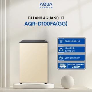 [Live 12.12] Tủ lạnh Aqua 90 lít AQR-D100FA(GG) - Màu be - Freeship toàn quốc
