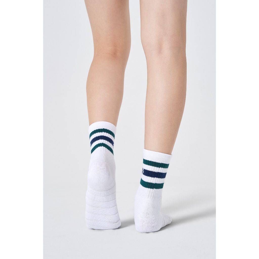 [MUA 2 GIẢM 5%]Tất Pickleball Cổ Trung Stripes Crew Coolmate