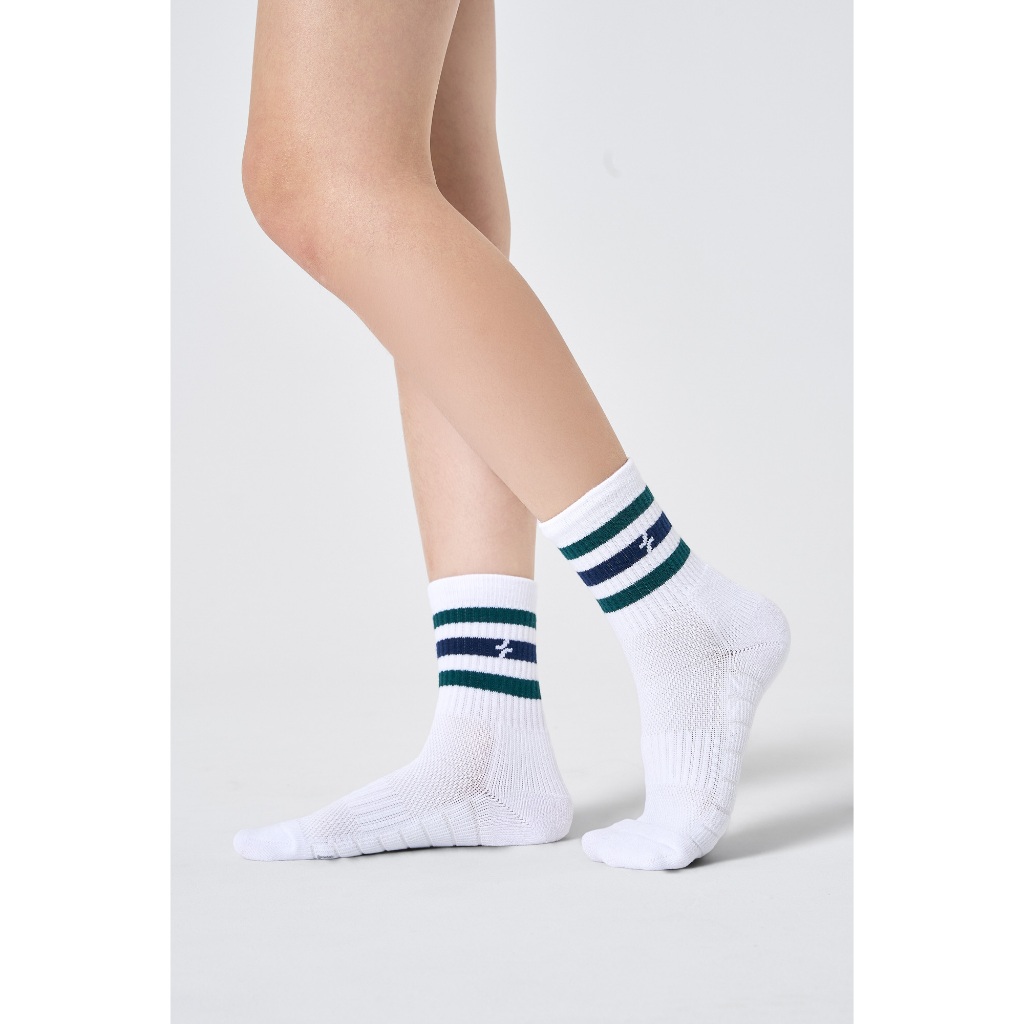 [MUA 2 GIẢM 5%]Tất Pickleball Cổ Trung Stripes Crew Coolmate