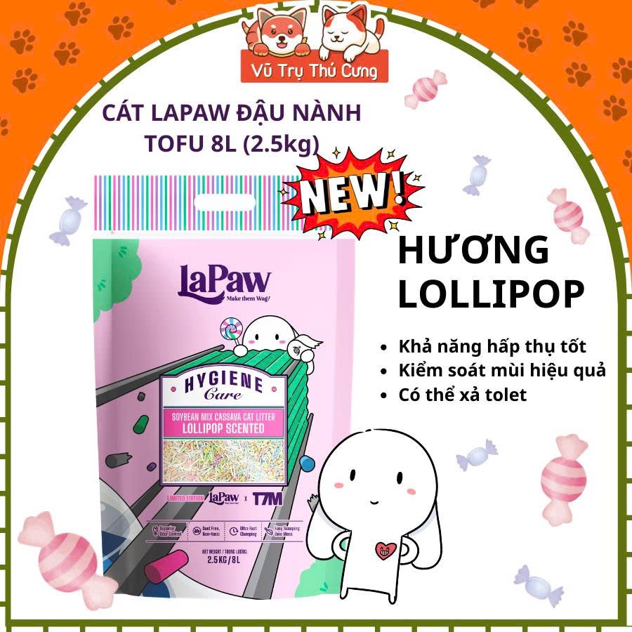 Cát Đậu Nành LaPaw Cho Mèo Phiên Bản Đặc Biệt 2.5Kg