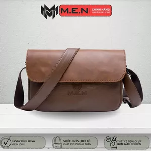 Túi đeo chéo da trơn Plain M.E.N tiện lợi [GIÁ GỐC]