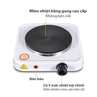 Bếp Điện Mini 500W Đa Năng Hồng Ngoại Để Bàn – Nấu Nhanh, Tiết Kiệm Điện, Giữ Ấm, Pha Trà Cà Phê