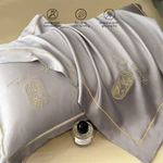 Combo Chăn Ga Gối 4 Món Lụa Giặt Nước HOME LEJU Cao Cấp Mùa Hè Mát Lạnh Bộ Bốn Món Drap Bọc Nệm Bo Chun — ảnh 5