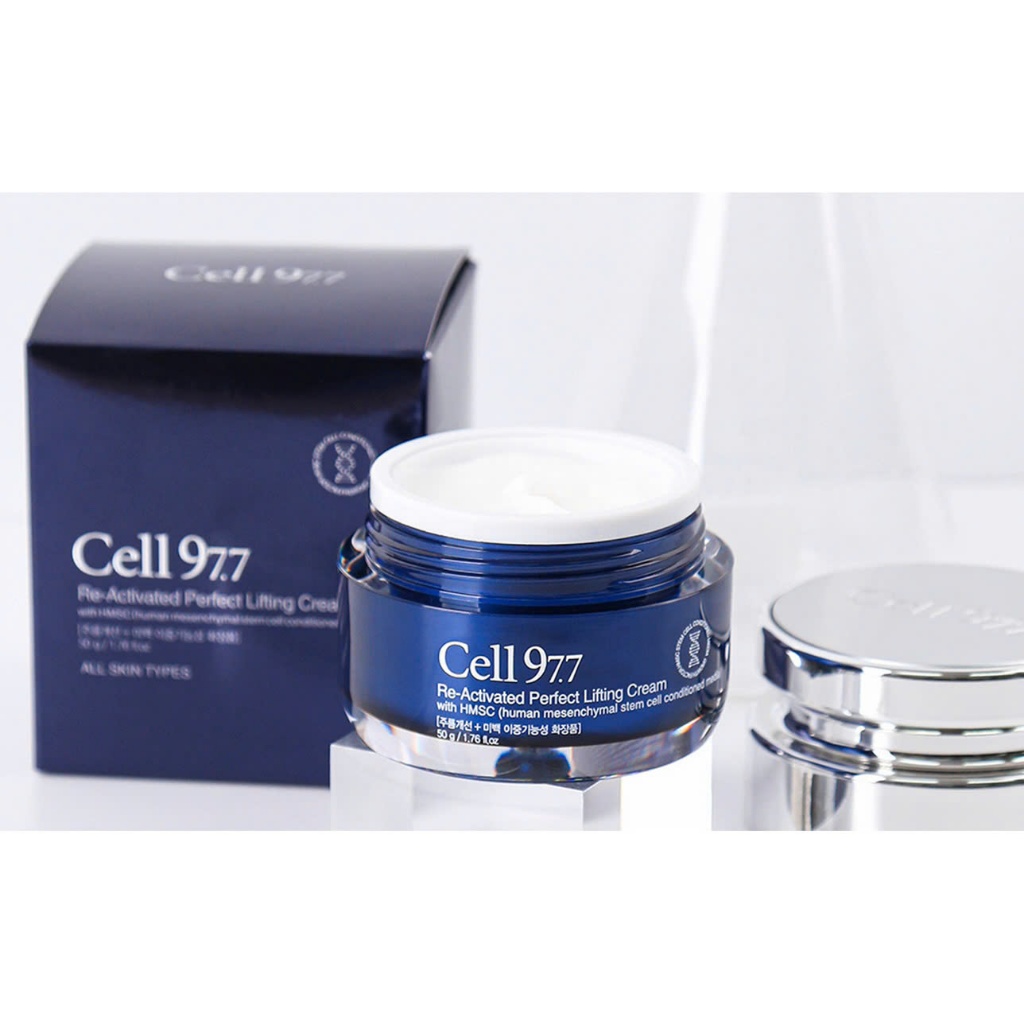 C22_[Kèm quà]Kem dưỡng nâng cơ tế bào gốc Cell97.7 Re-Activated Perfect Lifting Cream 50g