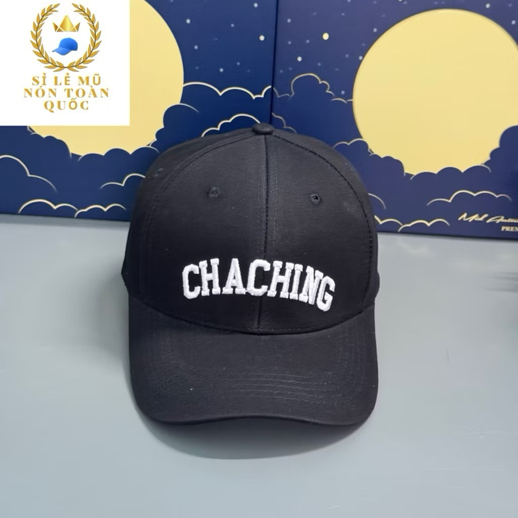 Mũ kết kaki cao cấp phong cách thể thao - Nón lưỡi trai thêu chaching from unisex thời trang nam nữ