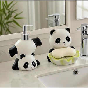 Hộp đựng xà phòng đa năng, sử dụng, nhựa, hộp đựng chất lỏng gấu trúc cho bồn rửa nhà bếp,