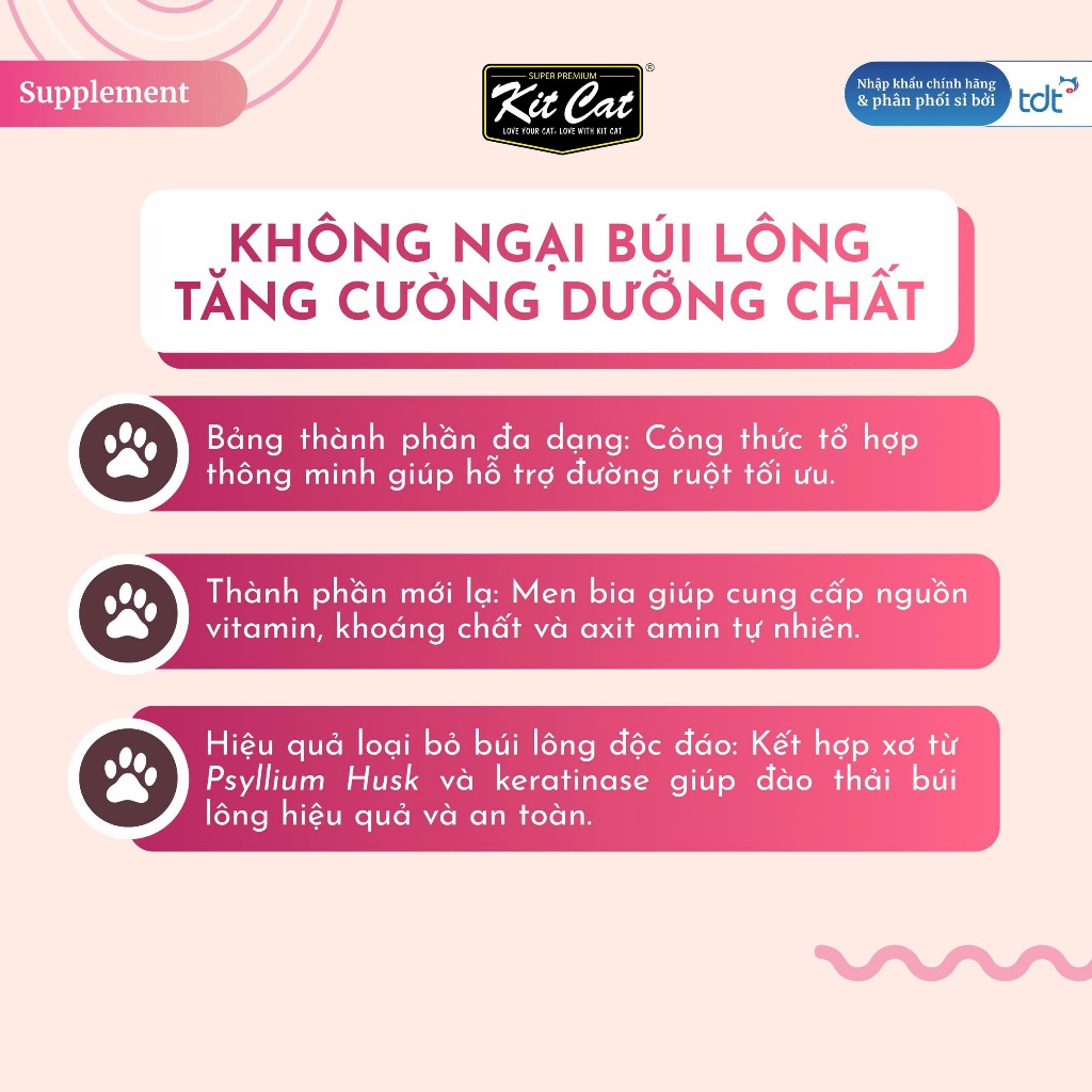 Gel Dinh Dưỡng Cho Mèo Kitcat 120g Hỗ Trợ Tăng Cân, Hỗ Trợ Tiết Niệu, Giảm Búi Lông