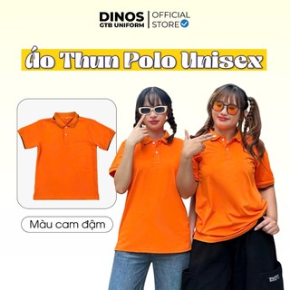 Áo Thun Thời Trang DINOS GTB Poly Thái Màu Cam Đậm Năng Động Cho Team, Nhóm Đi Chơi, Sự Kiện