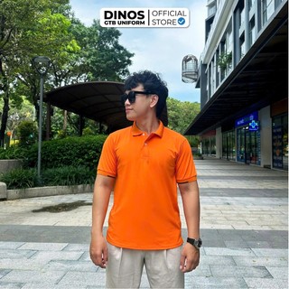 Áo Thun Thời Trang DINOS GTB Poly Thái Màu Cam Đậm Năng Động Cho Team, Nhóm Đi Chơi, Sự Kiện