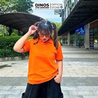 Áo Thun Thời Trang DINOS GTB Poly Thái Màu Cam Đậm Năng Động Cho Team, Nhóm Đi Chơi, Sự Kiện