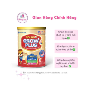 Sữa Colos 24h_ Grow Plus đủ số cho bé 0-1-2