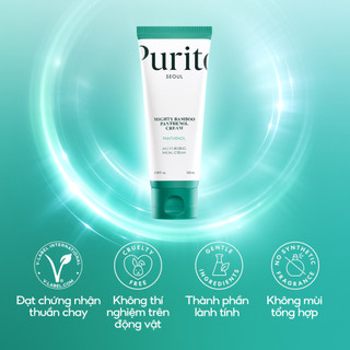 Kem Dưỡng Phục Hồi PURITO Mighty Bamboo Panthenol Cream 100ml Duduhouse