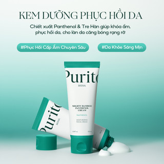 Kem Dưỡng Phục Hồi PURITO Mighty Bamboo Panthenol Cream 100ml Duduhouse