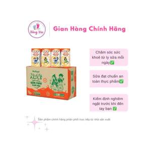 {Hot} Sữa tươi sạch trái cây Nuvi 110ml đủ vị cho bé