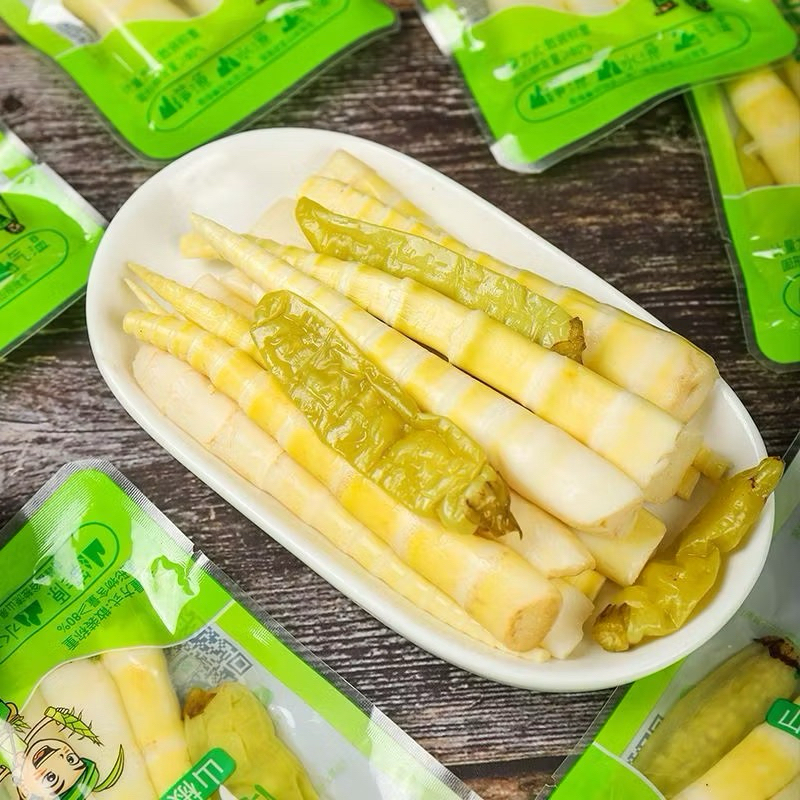 Hộp 20 Gói Măng Trúc Cay Tứ Xuyên Cậu Bé,Ăn Liền,Đồ Ăn Vặt Cay anvathongvy