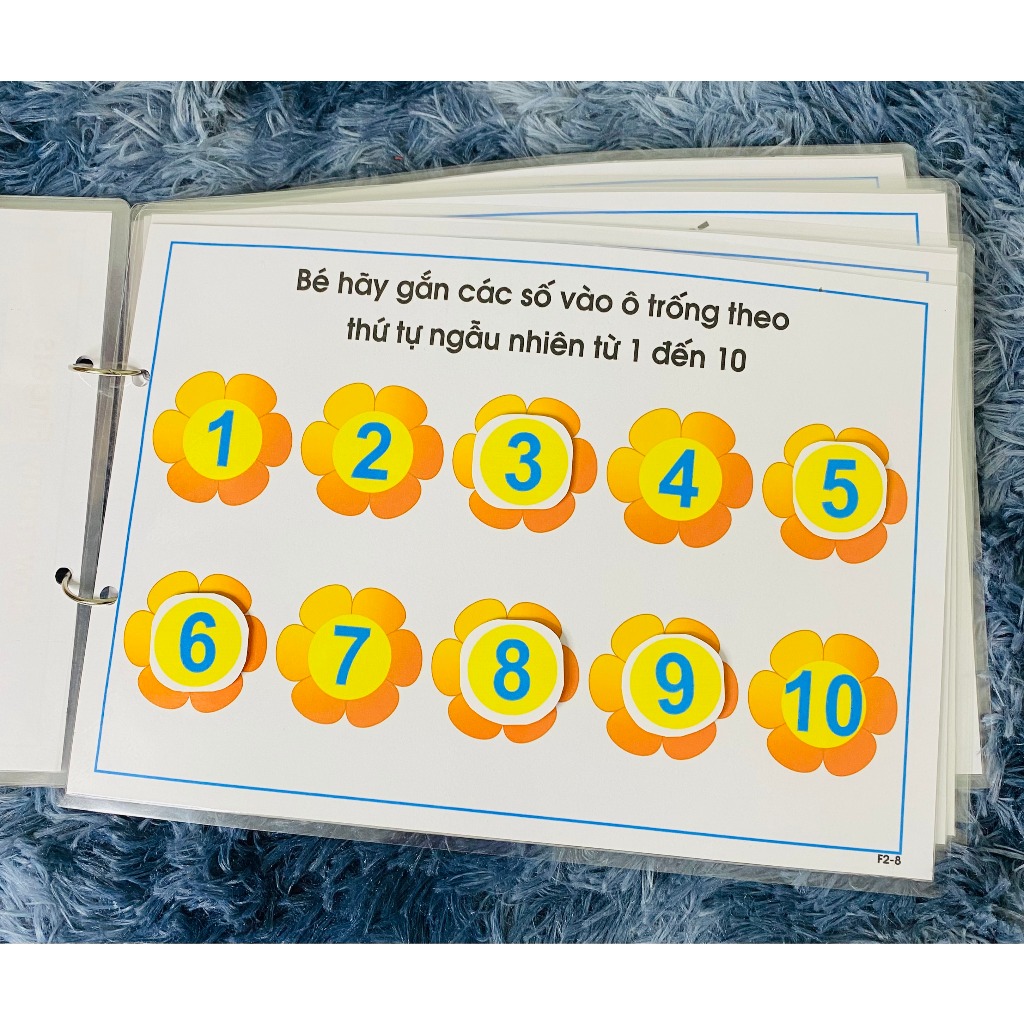 Bộ Học Liệu Montessori Bóc Dán, Đồ Chơi Toán Học Phát Triển Tư Duy Từ Sớm Cho Bé 1-6 Tuổi